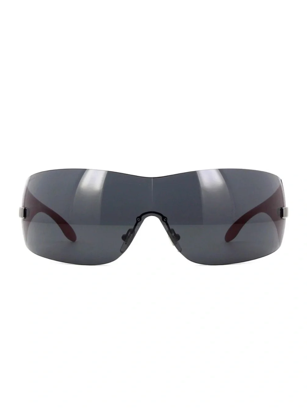 New Versace VE2054 100187 Oversized Shield Sunglasses in Black Authentic